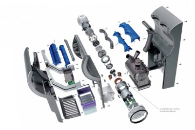 Dyson airblade handendroger AB14 db zilver - Afbeelding 4