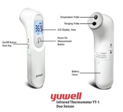 Voorhoofd thermometer infrarood medisch Yuewell YT-1 - Afbeelding 6