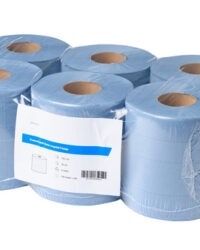 Poetsrol midi blauw recycled 2laags