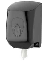 PlastiQline Poetsroldispenser midi kunststof zwart