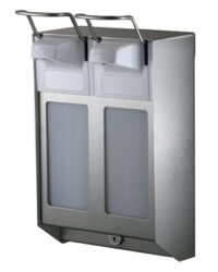 MediQo-line DUO Zeep- & desinfectiemiddeldispenser 1000 ml KB RVS - artikel 8315