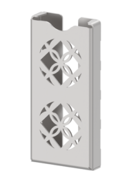MediQo-line Smart Nose luchtverfrisser RVS met uitgesneden bloemendesign - artikel 98956