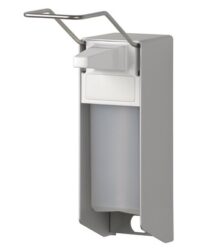 MediQo-line Zeep- & desinfectiemiddeldispenser 500 ml LB aluminium - ingo-man versie