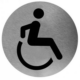 Mediclinics - Pictogram invalide toilet RVS
