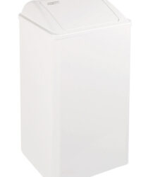 Mediclinics afvalbak gesloten 65 liter wit